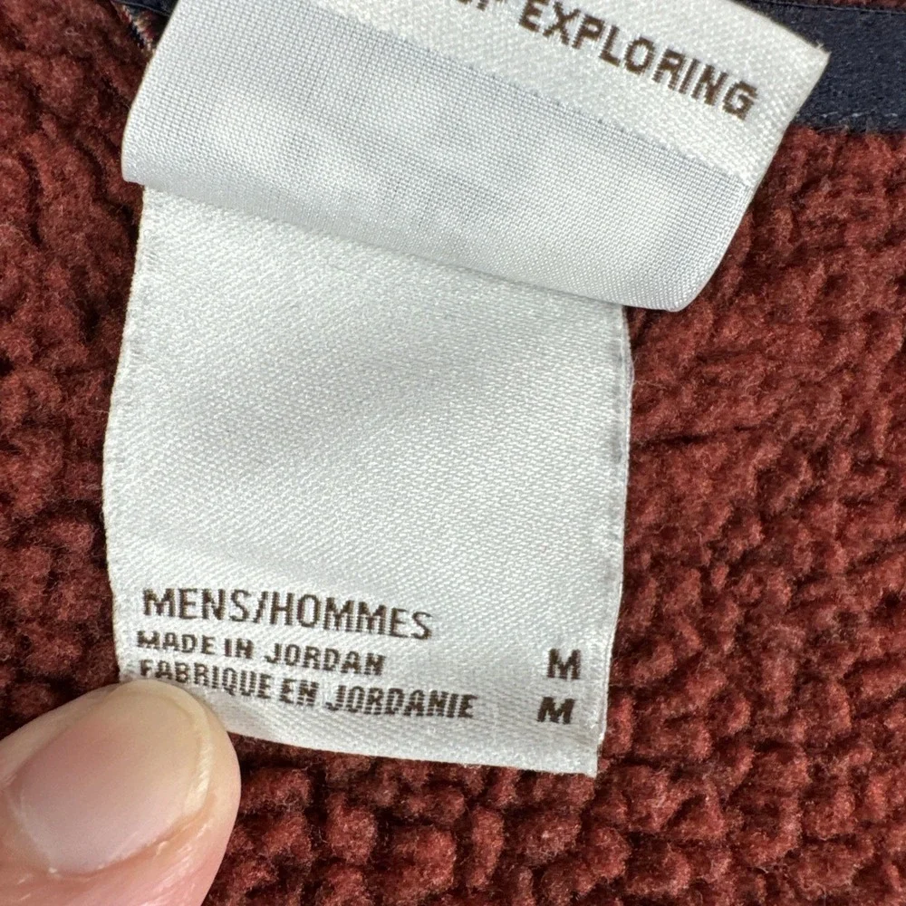 The North Face Gordon Lyons Mens Marbled Maroon 1/2 Zip Medium Pullover